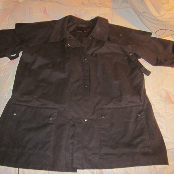 Brand New Outback Trading Co. Short Oilskin Duster Jacket - Size Large - Picture 3 of 10
